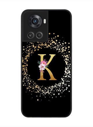 Rugged Black Edge Case for OnePlus 10R 5G / OnePlus Ace 5G, Slim fit Thin Cover Custom Monogram Initial Letter Floral Pattern Alphabet - K(Black) - pzsku/ZC5BB58B583DB09EE59C4Z/45/_/1704954548/3dafa331-90df-41cc-b23a-44024bcbe26e