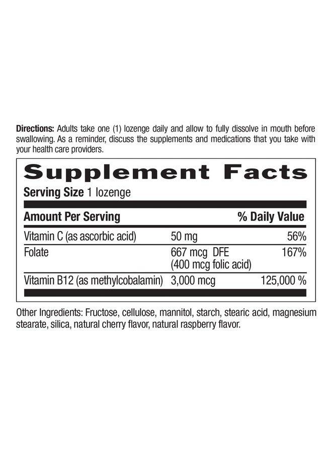 Country Life Methyl B-12 3000 mcg Lozenges, Vegan, Methylcobalamin for Energy and, Easily Absorbed, B12 Vitamin, Supports Energy Levels, Stamina & Metabolism, 50 Count - Image 2