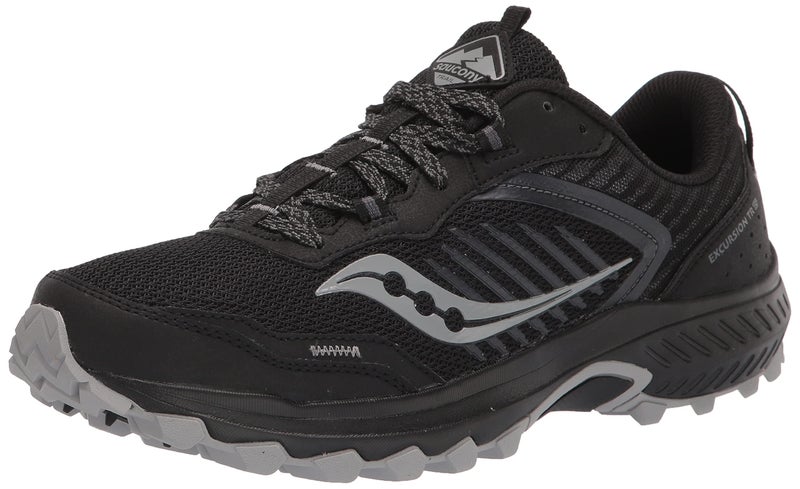 Saucony Men's Excursion TR15 Trail Running Shoe, Black/Shadow, 10 - Image 1