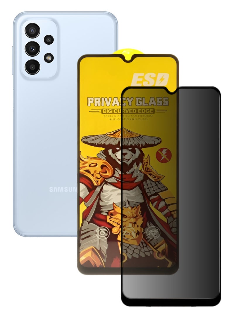 ESD Tempered Dustproof Privacy Glass Screen Protector Compatible For Samsung Galaxy A23 5G - Image 1