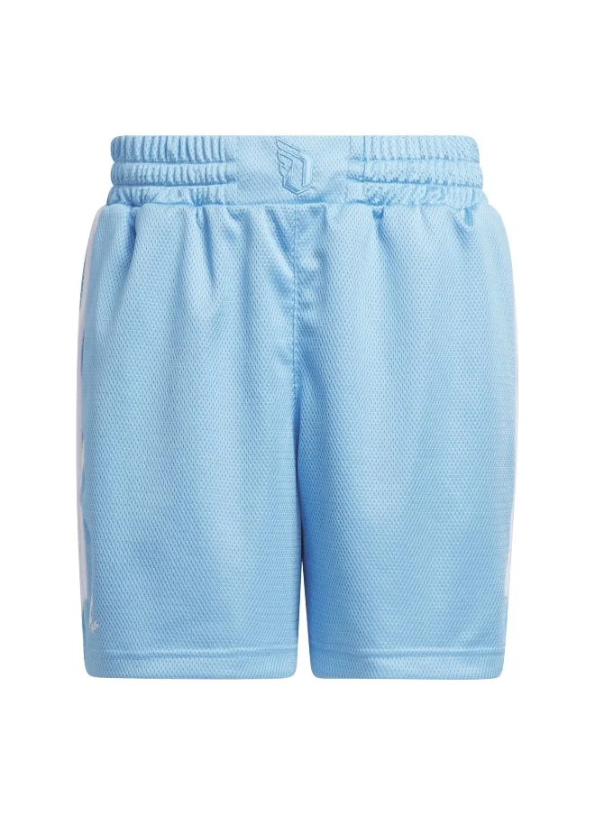 اديداس Adidas Dame Gfx Short Blue Basketball Shorts For Men Xs