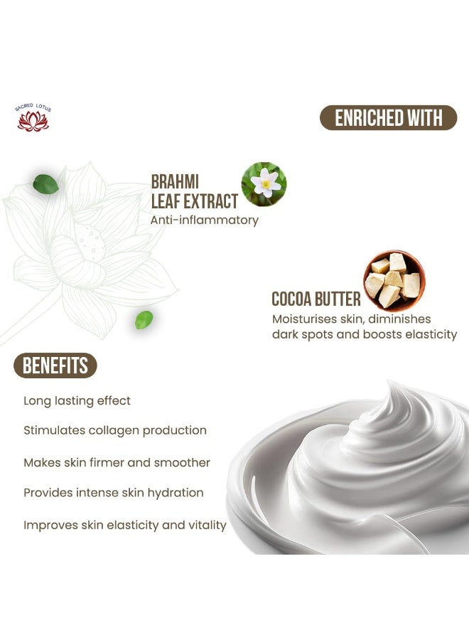 MITCHELL USA Night Therapy Anti Aging Night Cream Reduces Wrinkles, Hydrates Skin & Improves Skin's Texture Lotus Seeds Extract, Brahmi Extract & Cocoa Butter for Unisex All Skin Type, 50g - Image 2