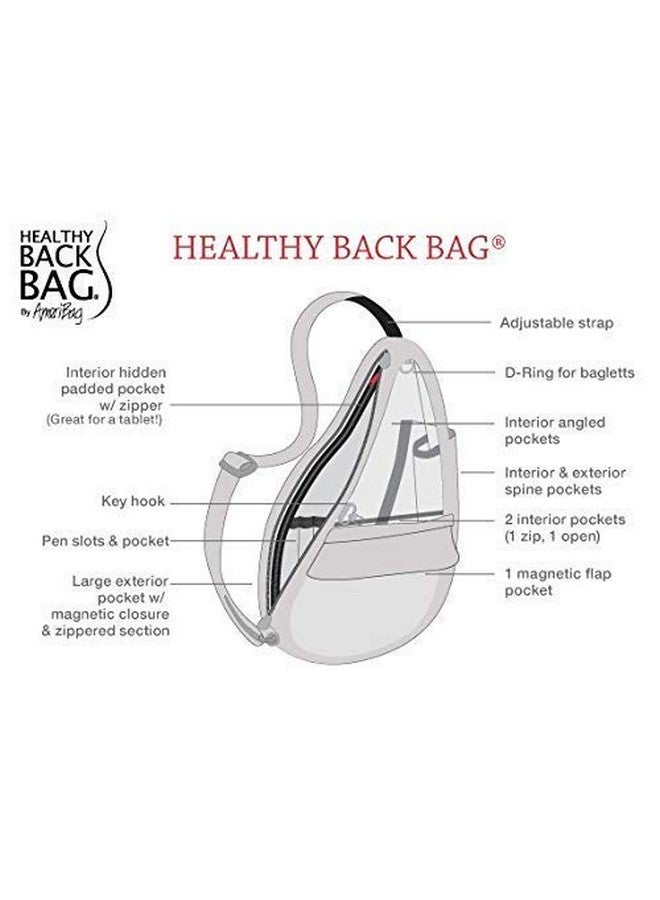 AmeriBag Healthy Back Bag Distressed Nylon Extra Small (Black) - Image 5