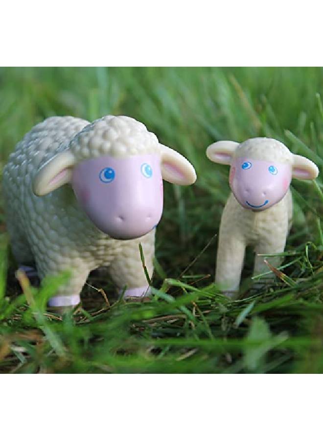 HABA حبا أصدقاء صغار خروف 3.75" لعبة بلاستيكية سميكة لشخصية حيوانات المزرعة - Image 5