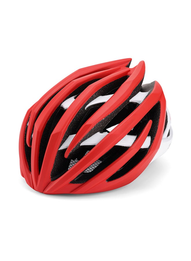 Red And White Summer Adult Road Bike Helmet Cycling Sports Outdoor Breathable Riding Ce Certified
