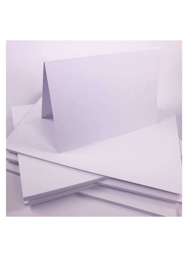 Premify 50Pcs Blank White Cards, 300GSM 50 Sheets A4 Size Cardstock Premium Thick Paper Printer Arts Craft Card - Image 2
