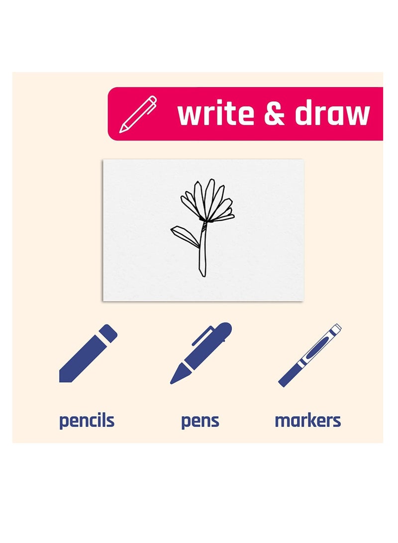 Premify 50Pcs Blank White Cards, 300GSM 50 Sheets A4 Size Cardstock Premium Thick Paper Printer Arts Craft Card - Image 4