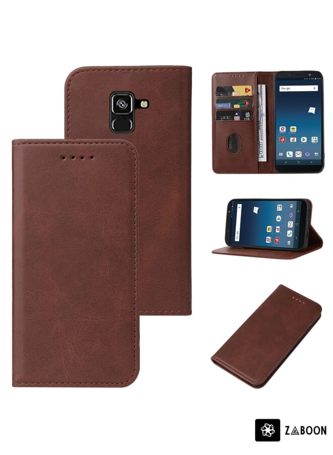 Zaboon Protective Case For Samsung Galaxy Feel 2 / SC-02L JP Magnetic Closure Leather - Image 1