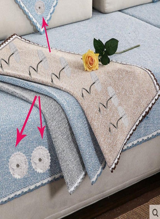 Mini Skater 30 pcs Clear Heads Screw Nail Twist Pins Headliners Upholstery for Slipcovers Chair Couch Furniture Car Slip Covers Bedskirt Fixed Blankets Sofa Sets 0.6 inch (30 pcs) - Image 3