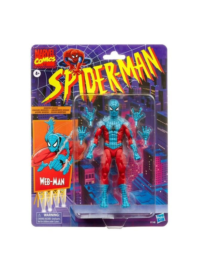 Spider-Man - Hasbro Marvel Legends Series 6 Inch Scale Action Figure Toy Web Man Premium Design 1 Figure And 4 Accessories - Image 1