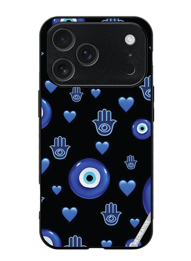 VR CREATIVE Protective Case Cover For Apple iPhone 17 Pro Max Evil Eye Design Multicolour