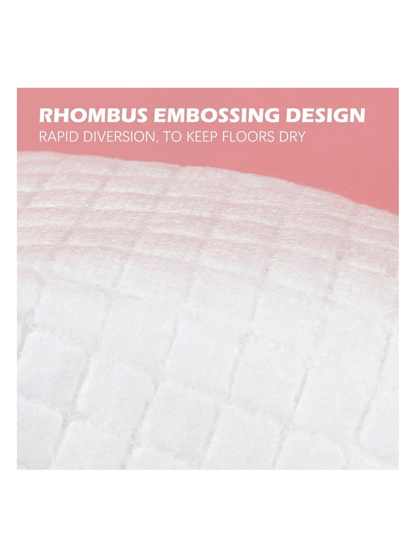 ECVV وسادات تدريب الحيوانات الأليفة من ECVV، وسادات تبول للاستخدام مرة واحدة للكلاب والجراء والقطط والأرانب والحيوانات الأليفة، سريعة الجفاف ولا تتسرب، فائقة الامتصاص، 60 × 60 سم، 40 قطعة، وردي - Image 5