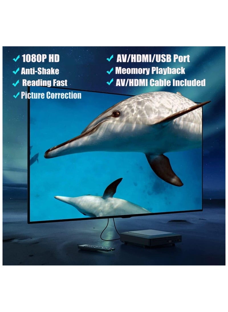 DVD Player HDMI DVD Player Home DVD Player DVD CD Disc Player Digital Multimedia Player AV Output With Remote Control And USB/MIC/RCA/HDMI Connection, Support NTSC/PAL System - Image 5