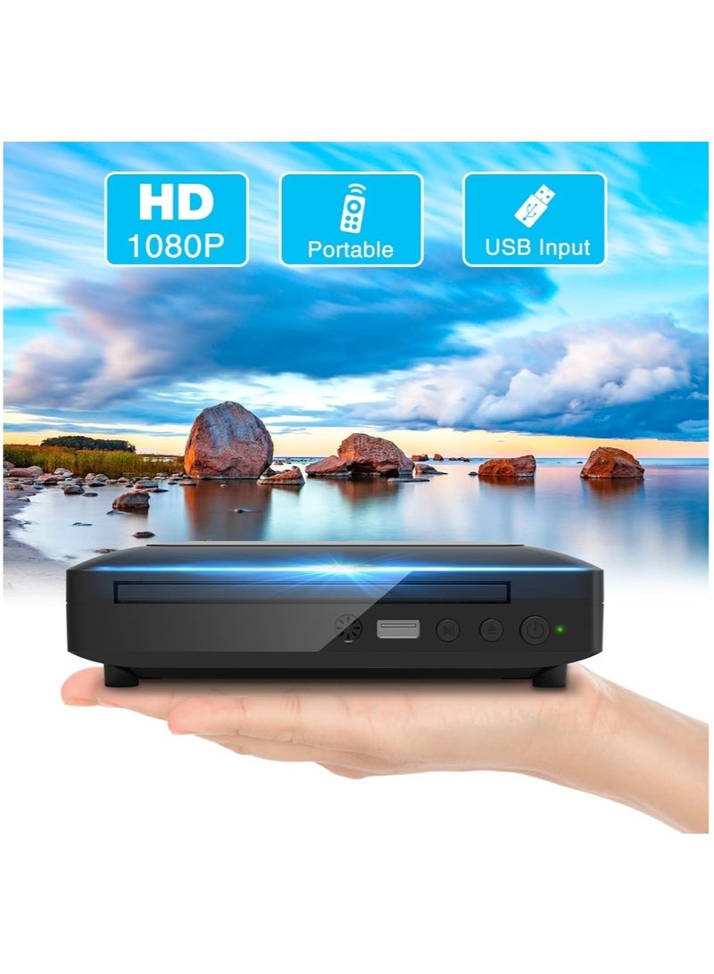 DVD Player HDMI DVD Player Home DVD Player DVD CD Disc Player Digital Multimedia Player AV Output With Remote Control And USB/MIC/RCA/HDMI Connection, Support NTSC/PAL System - Image 3