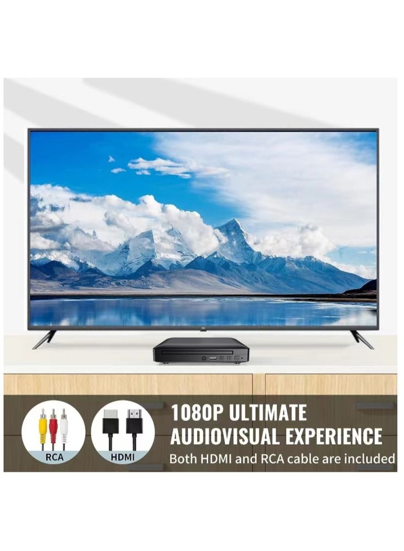 DVD Player HDMI DVD Player Home DVD Player DVD CD Disc Player Digital Multimedia Player AV Output With Remote Control And USB/MIC/RCA/HDMI Connection, Support NTSC/PAL System - Image 4