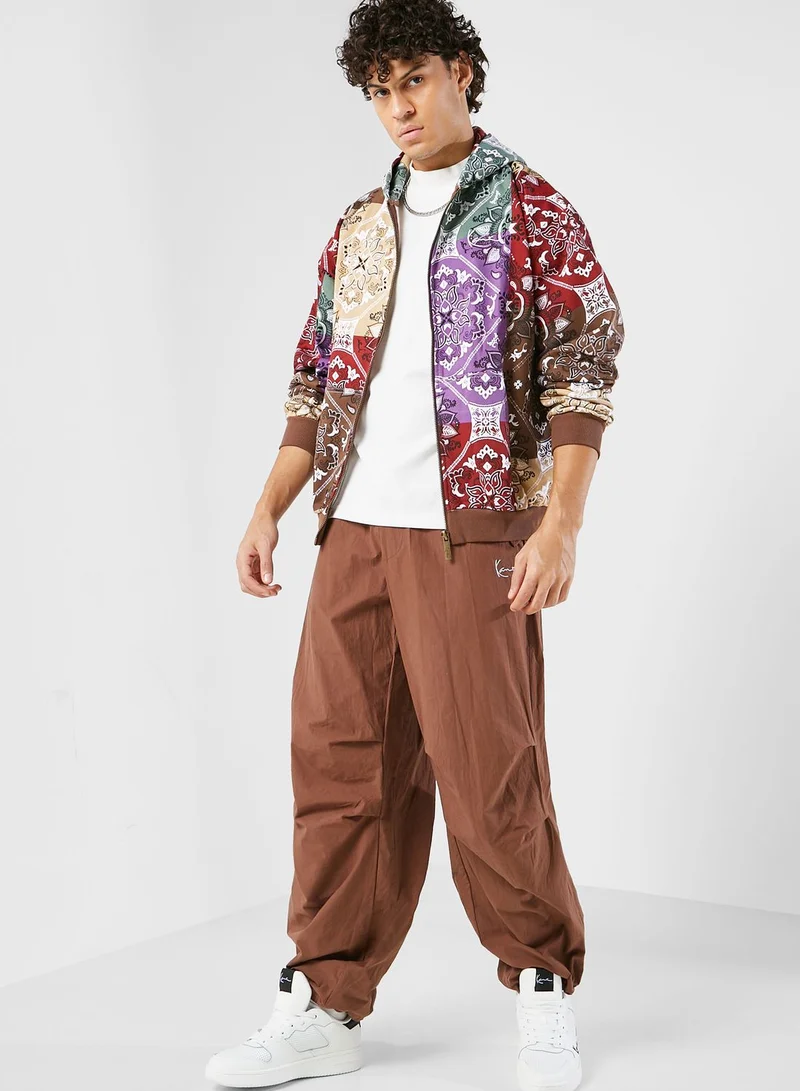 Karl Kani Chest Signature Paisley Full Zip Hoodie