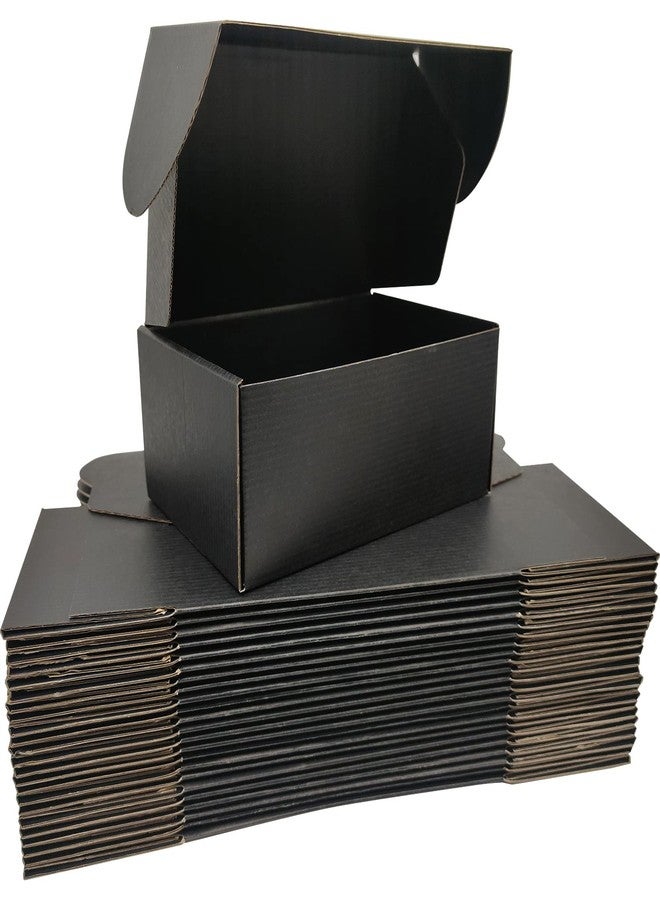 Lmuze Small Black Shipping Boxes for Small Business Pack of 25-9x6x4 inches Cardboard Corrugated Mailer Boxes for Shipping Packaging Craft Gifts Giving Products - Image 1