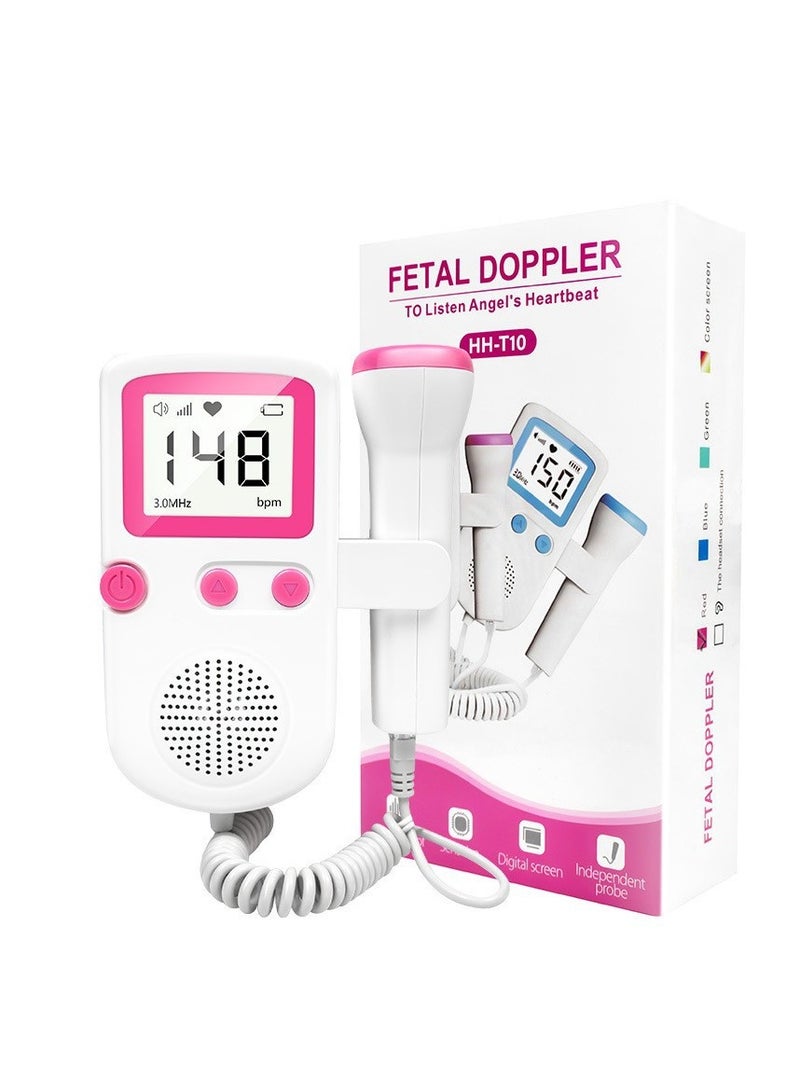 شيانغ مي كاشف معدل ضربات قلب الجنين، جهاز مراقبة معدل ضربات قلب الجنين المحمول للنساء الحوامل، جهاز مراقبة معدل ضربات قلب الجنين دوبلر المتكامل مع الشحن، مراقبة حركة الجنين، جهاز دوبلر مع شاشة LCD، لمراقبة ضربات قلب الطفل في المنزل - Image 1