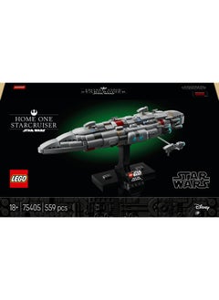 LEGO Star Wars 75405 Home One Starcruiser Building Set for Adults, Collectible Build-and-Display Starship Model with a Stand, Birthday Gift Idea for Men, Women and Teenage Fans of Return of The Jedi (559 pieces)  - Image 2