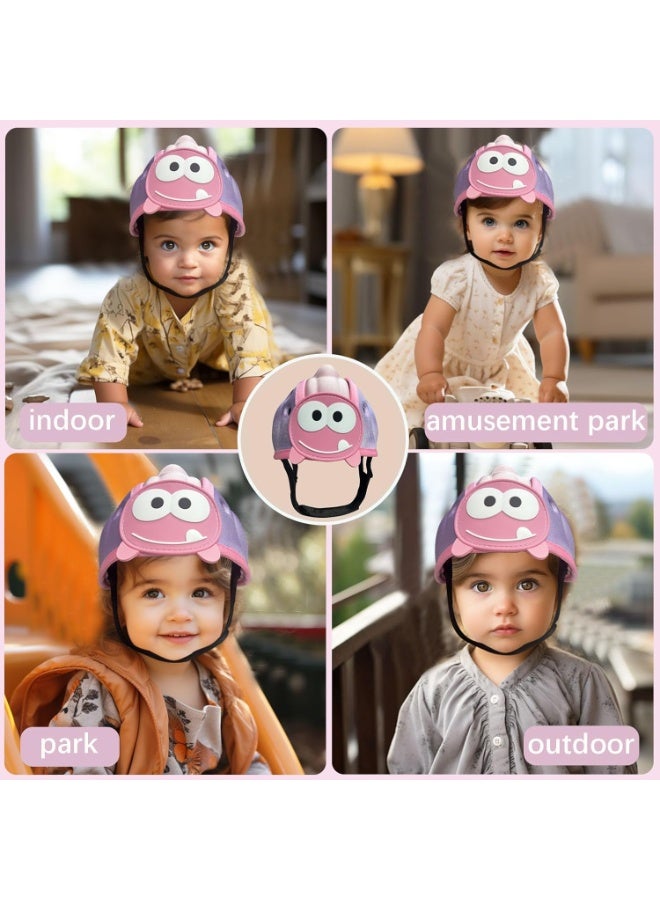 Bukela Baby Helmet for Crawing Walking,Soft Infant Safety Helmet,Baby Helmet 1-2 Years for Anti-Fall Head Protector,Adjustable, Breathable - Image 4