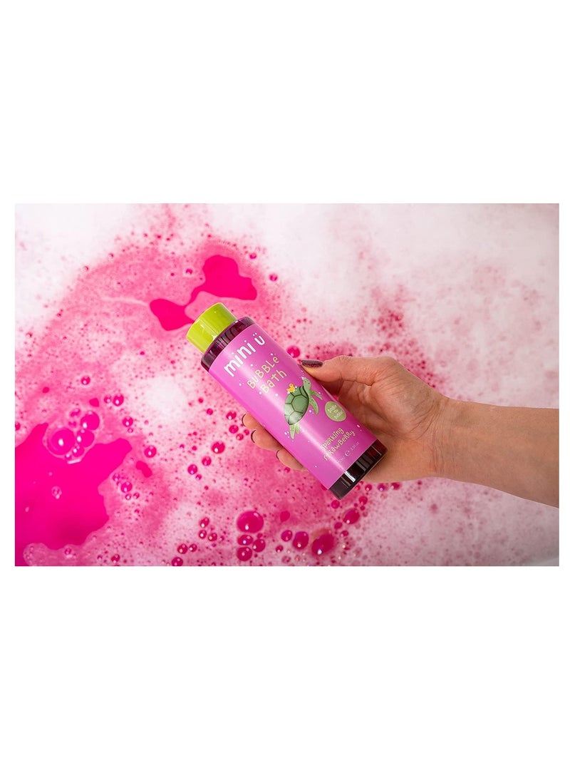 Mini U Strawberry Mermaid Gift Set - Bubble Bath & Bath Bomb - Suitable for Kids & Baby from Newborn - Vegan & Cruelty Free - Image 3