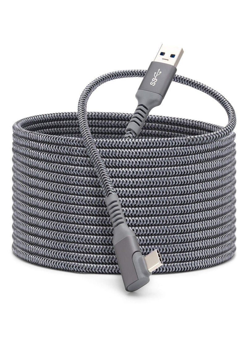 Captaintech Link Cable Compatible for Oculus Quest 2 20ft, Fast Charing & PC Data Transfer USB C 3.2 Gen1 Cable for VR Headset and Gaming - Image 1