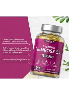BIYODE Evening Primrose Oil Womens Health Support - 90 Softgels  - Image 2