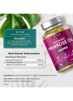 BIYODE Evening Primrose Oil Womens Health Support - 90 Softgels  - Image 3