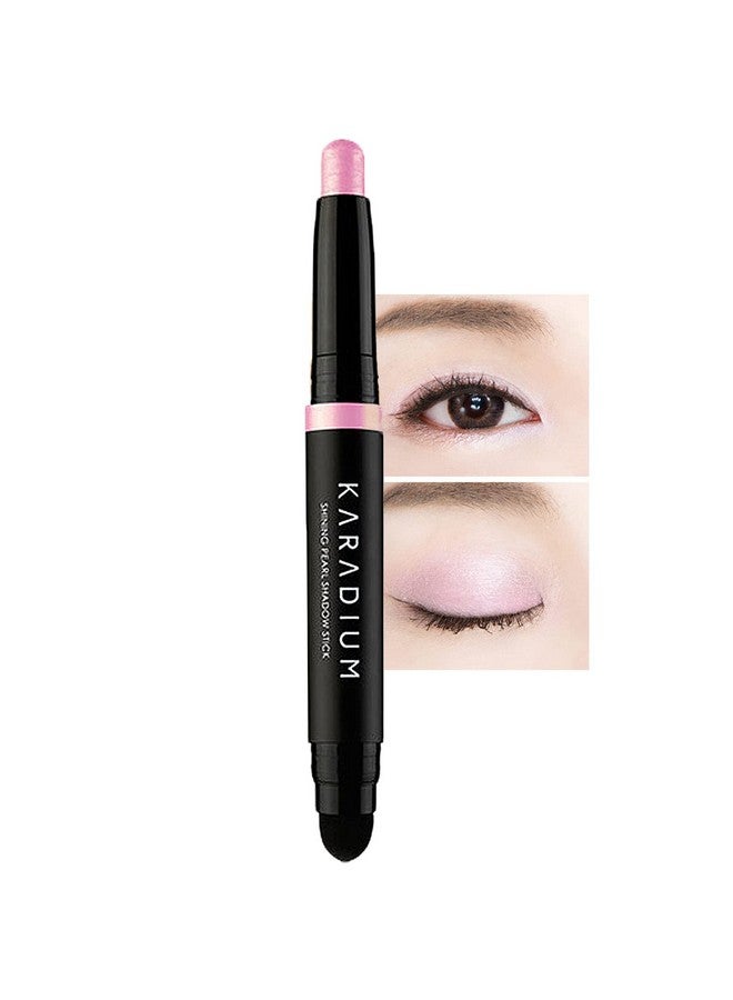 KARADIUM Shining Pearl Smudging Eye Shadow Stick 1.4G (2 Ice Pink) Waterproof Long Lasting Daily Eye Makeup Eye Shadow Stick Creamy Texture, Easy To Draw Hypoallergenic For Sensitive Eyes - Image 3