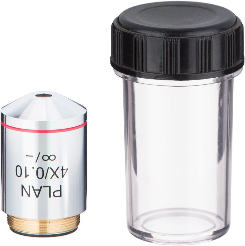 AmScope AmScope PA4XINF 4X Infinity Plan Achromatic Microscope Objective 