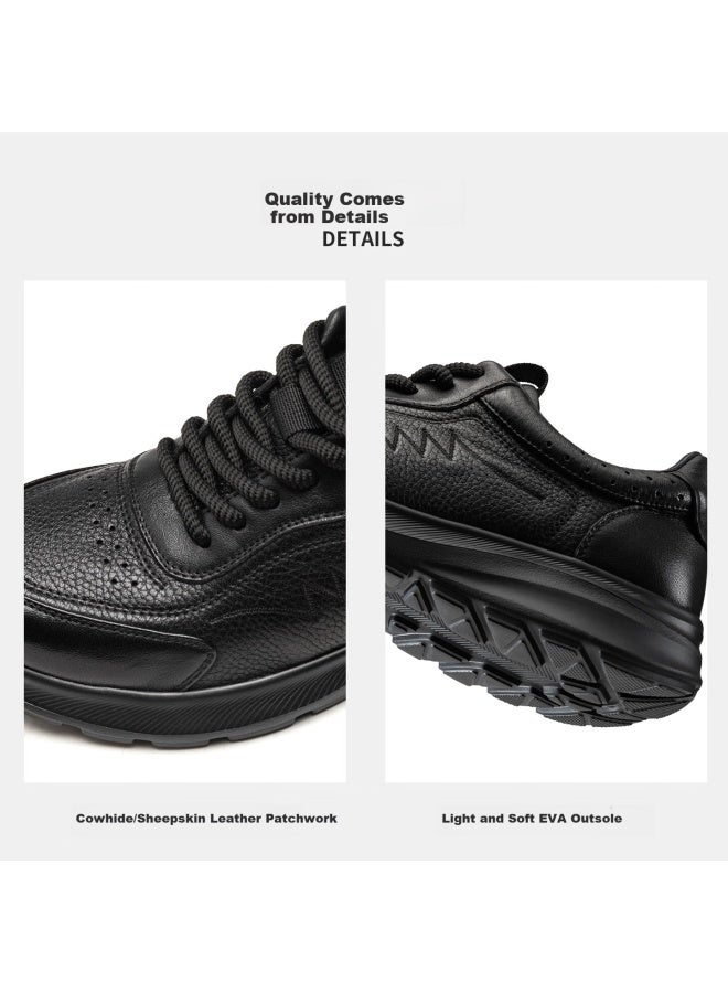 Aokang Autumn New Men's Sports Shoes Comfortable Versatile Commuter Lightweight Soft Sole Casual Shoes Black Size 41 - Image 2