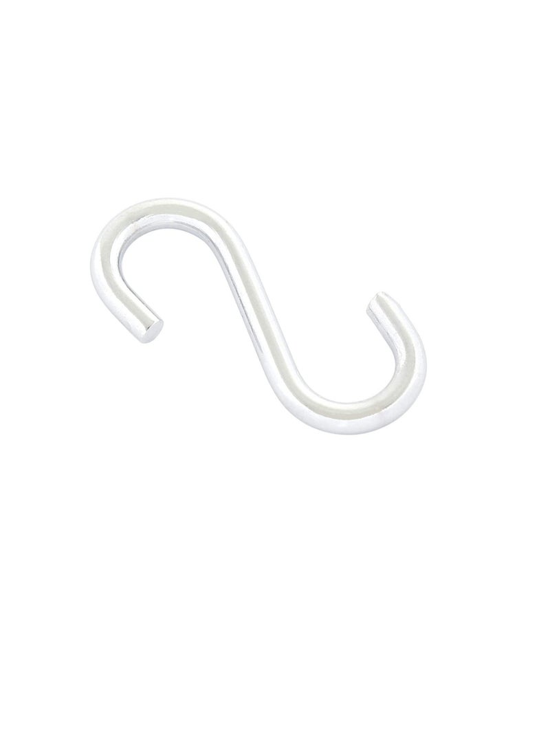 S Hooks Metal Chrome Plated- 1. 1/4 Inches, Silver  - Image 2
