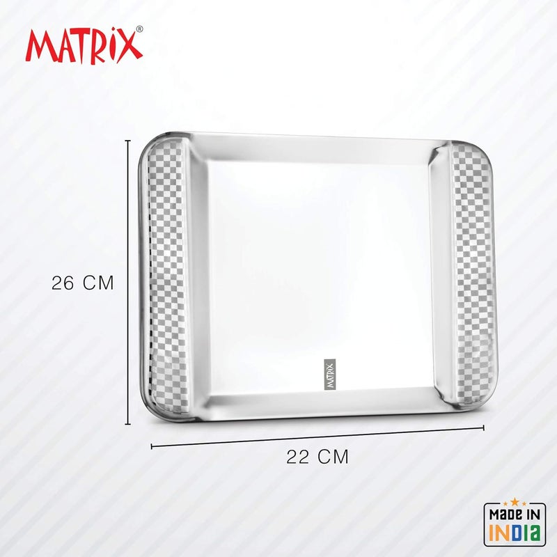 Matrix Stainless Steel Double Wall Coffe Mug 2 with Snack Bowl 2 Spoon 2 Tray with Outside Ceramic Ivory Colour CoatedSet of 7 Pcs - Image 5