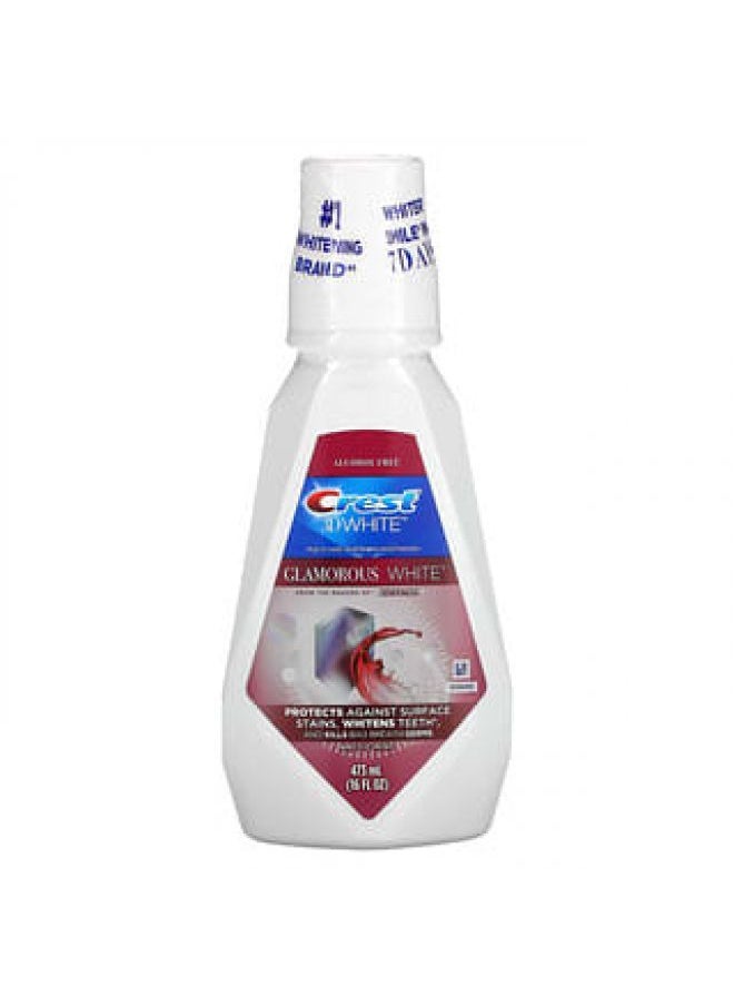 Crest Crest, 3D White, Multi-Care Whitening Mouthwash, Glamorous White, Arctic Mint, 16 fl oz (473 ml) 