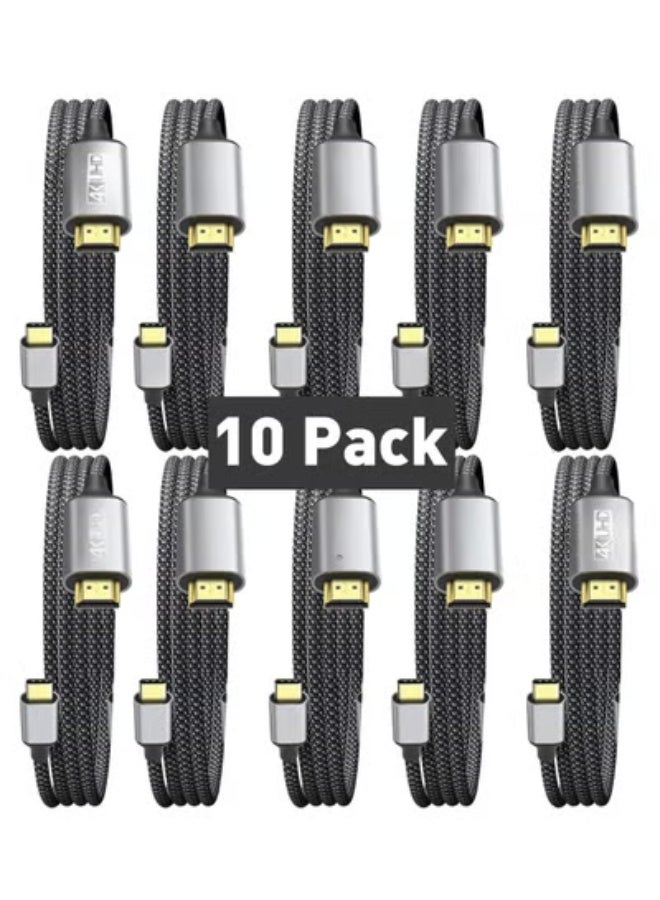 UANTIN USB C to HDMI Cable 3ft [10 Pack] – 4K USB 3.1 Type-C to HDMI 2.0 Cord – Thunderbolt 3/4 Compatible for MacBook Pro/Air, Galaxy S8 to S23, iPhone 15 Pro/Max, iPad Pro, iMac, Surface - Image 1