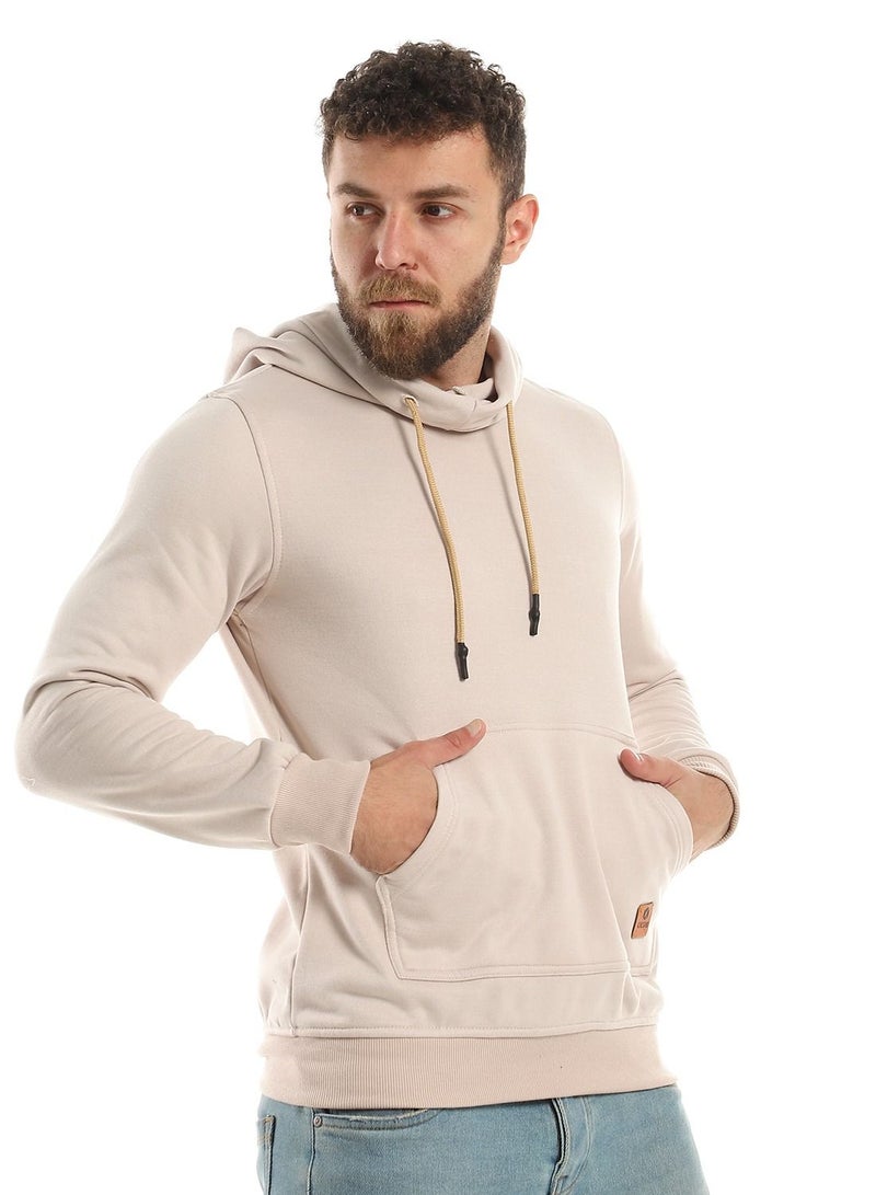 سيزار هودي رجالي سادة مزود بجيوب واكسسوار جلد - Image 2