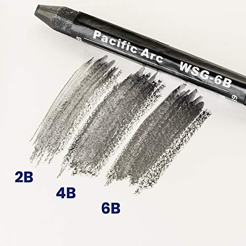 Pacific Arc Jumbo Water Soluble Graphite Sticks Set of 3, Soft 2B, 4B, 6B - Image 2