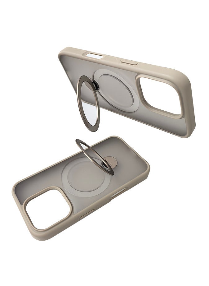 iPhone 16 Pro Magsafe Case with Magnetic Invisible Stand Cover Soft Silicone Phone Cover with Kickstand - Image 2