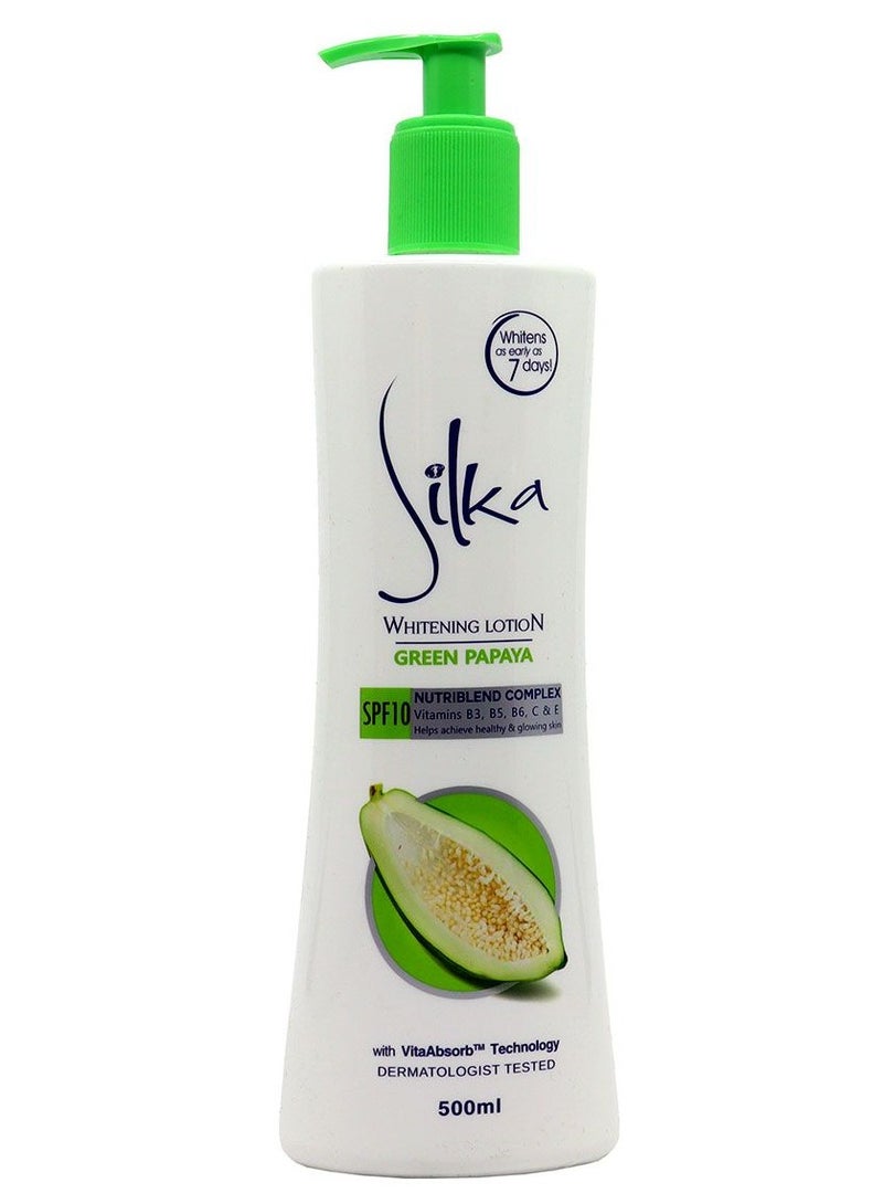 Silka Skin Whitening Lotion –Green Papaya 500 ml