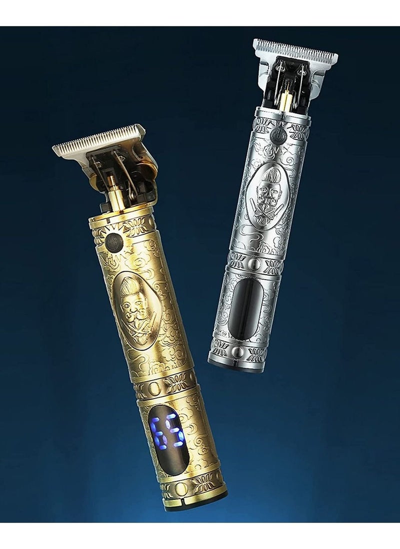 مقصات شعر VGR للرجال ماكينة حلاقة كهربائية مع مشط توجيه شاشة LCD قابلة للتعديل لاسلكية وقابلة لإعادة الشحن ماكينة حلاقة كهربائية للمبتدئين صالونات الحلاقة والتشذيب - Image 3