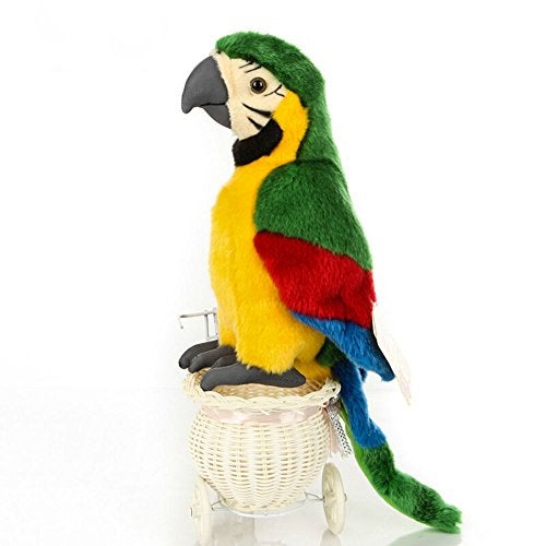 Cute rabbit 12 inch Macaw Parrot Plush Toy Stuffed Animal Toy Plush Animal Doll Green - Image 1