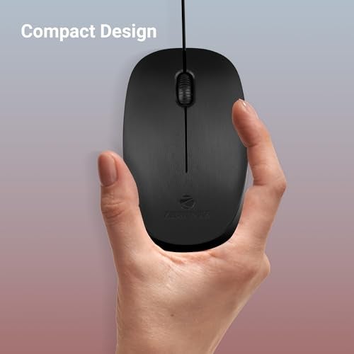 Zebronics Zeb-Power Wired USB Mouse, 3-Button, 1200 DPI Optical Sensor, Plug & Play, for Windows/Mac - Image 5