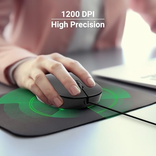 Zebronics Zeb-Power Wired USB Mouse, 3-Button, 1200 DPI Optical Sensor, Plug & Play, for Windows/Mac - Image 3