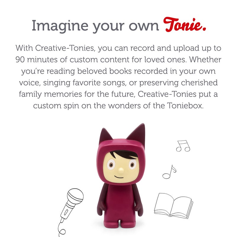 Tonies Creative Toy Figurine - Record and Upload up to 90 Minutes of Your Own Stories and Songs - Purple/Light - Image 4