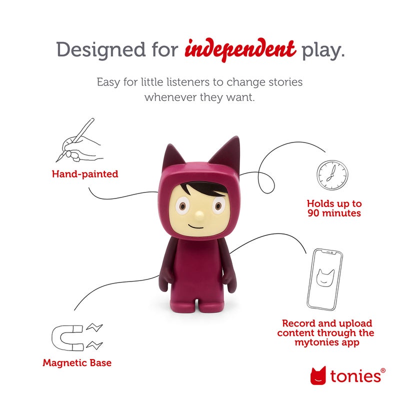Tonies Creative Toy Figurine - Record and Upload up to 90 Minutes of Your Own Stories and Songs - Purple/Light - Image 3