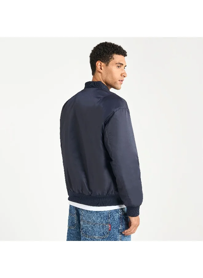 Splash FAV Pocket Detail Zip Through Bomber Jacket