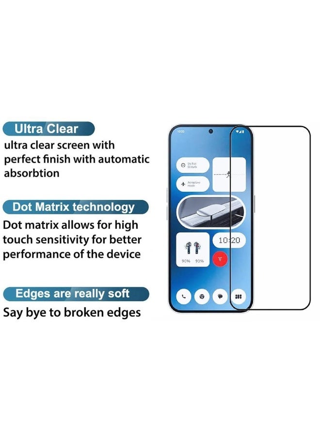 DUSALA Screen Protector for Nothing Phone 3A / Nothing Phone 3A Pro Tempered Glass Screen Protector Anti Fingerprint Scratch Resistance Glass for Nothing 3A Pro / Nothing 3A - Image 4