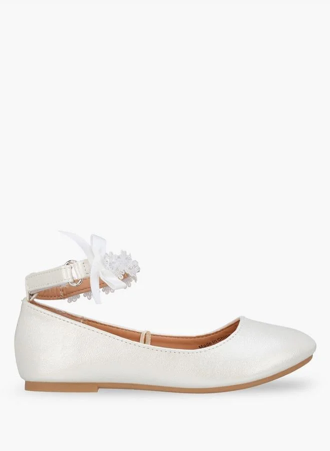 Girls Hook & Loop Ballerina Shoes