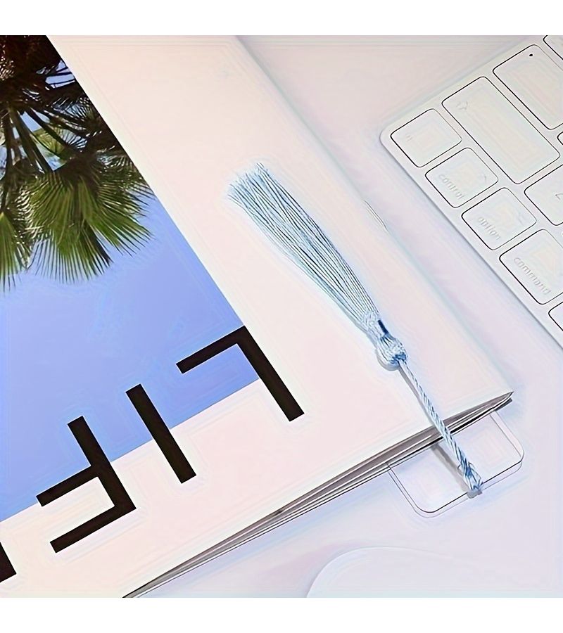 30 Transparent Acrylic Bookmark Set with Tassels for Readers Party Gifts - Image 5