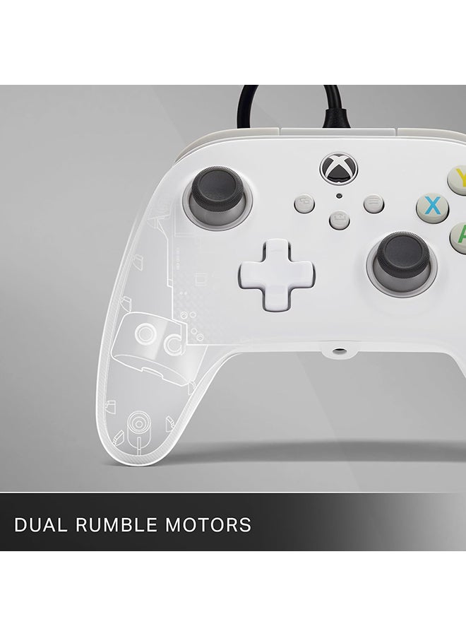 باور أيه وحدة تحكم الألعاب السلكية المعززة من PowerA لجهاز Xbox Series X/S، Xbox One، PC، Windows 10/11، أبيض - Image 3